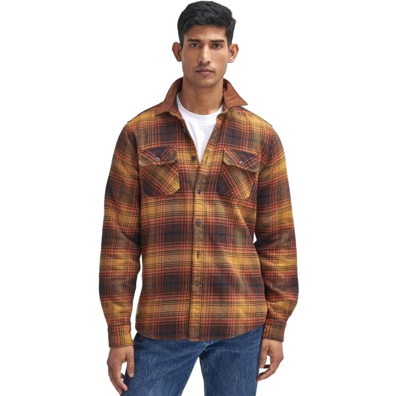バブアー メンズ トップス シャツ Barbour Nevis Checked Tailored Shirt - Men's Brown ブラウン