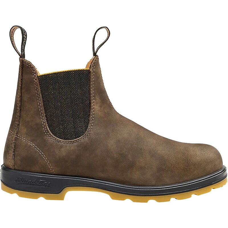ブランドストーン メンズ シューズ ブーツ・レインブーツ チェルシーブーツ チェルシー ブーツ Blundstone Classics Series Chelsea Boot #1944T-Rustic Brown With Mustard-Black Outsole ブラック 42,120円
