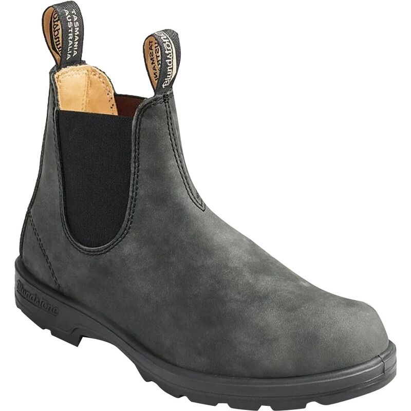 ブランド名石ころ メンズ シューズ ブーツ・レインブーツ チェルシーブーツ チェルシー ブーツ Blundstone Classics Series Chelsea Boot #587T-Rustic Black 黒いこと