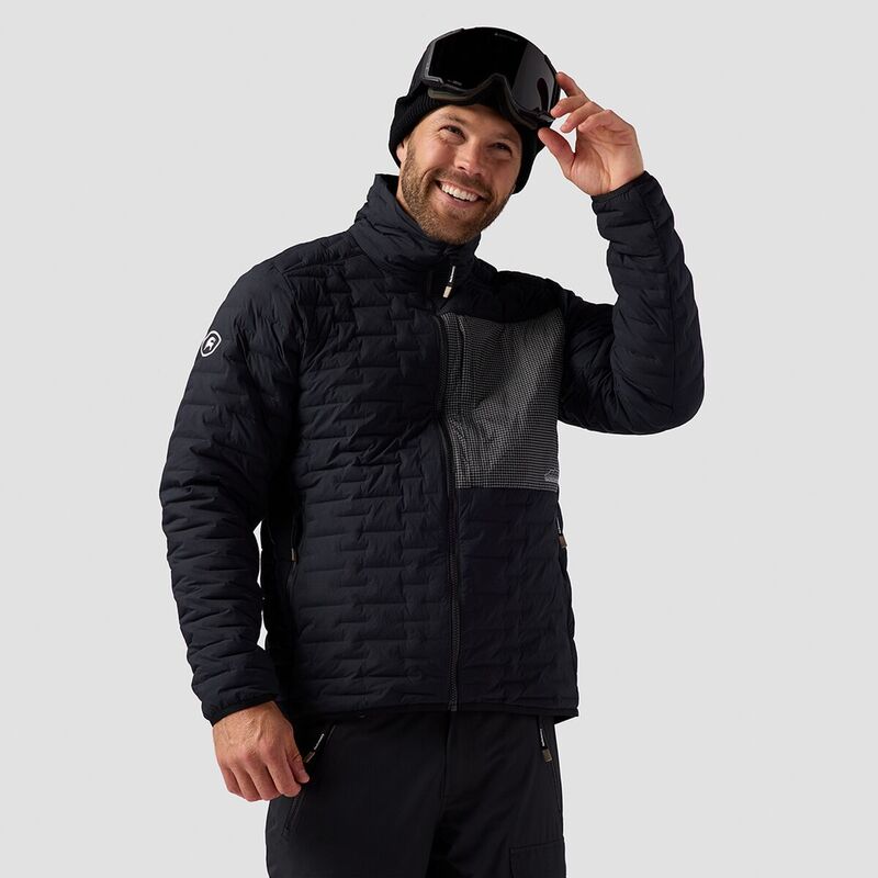 バックカントリー メンズ アウター ジャケット・ブルゾン ジャケット Backcountry Peale Primaloft Stitch-Free Baffle Stretch Jacket - Men's Black ブラック｜ReVida 店