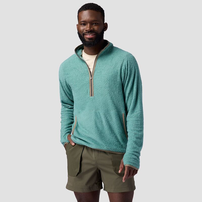 バックカントリー メンズ アウター ジャケット・ブルゾン フリース Backcountry Highliner PrimaLoft Air-Perm Fleece 1/4-Zip - Men's Oil Blue ブルー