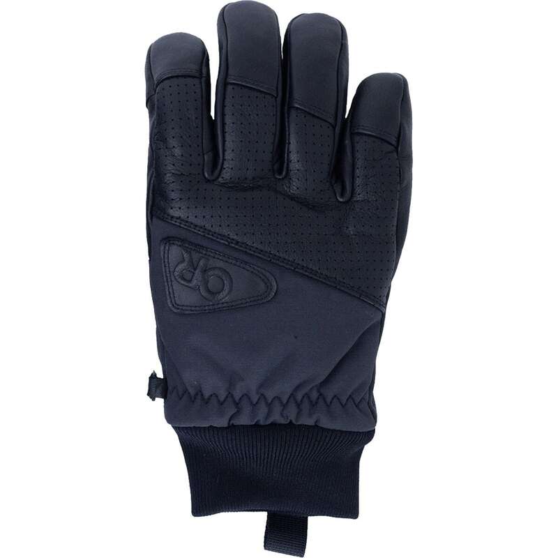 アウトドア問い合わせ メンズ 付属物 グローブ なめし革 Outdoor Research Snowcrew Leather Glove Black 黒いこと 手袋・アームカバー-バッグ・小物・ブランド雑貨-メンズ手袋