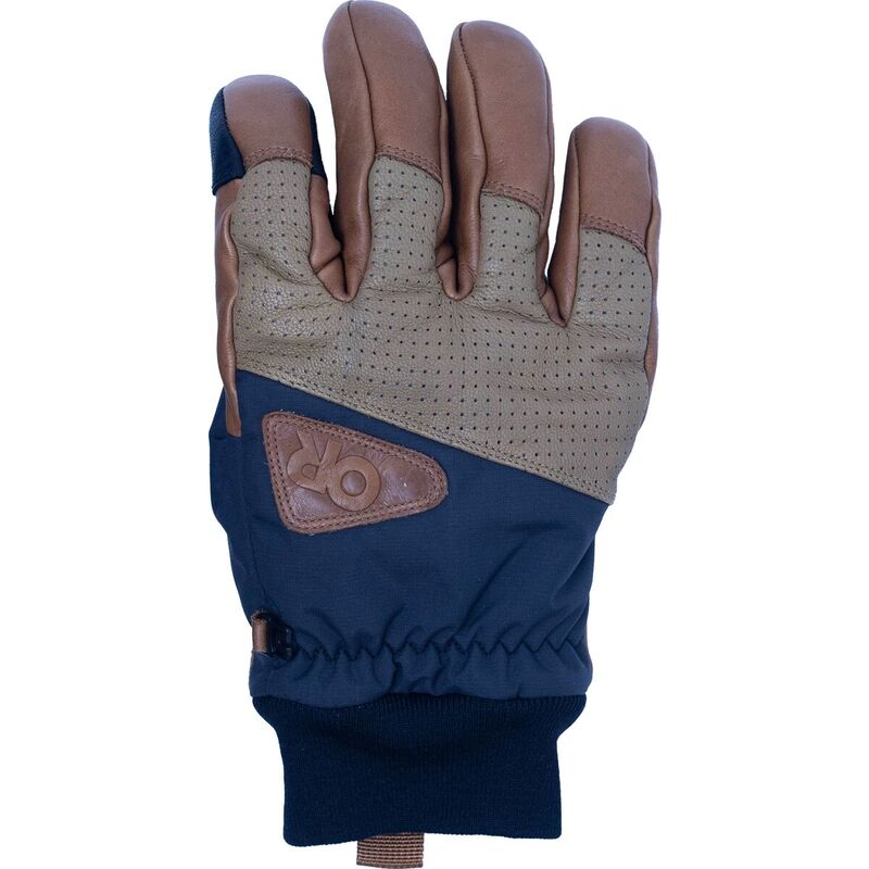 アウトドア問い合わせ メンズ 付属物 グローブ なめし革 Outdoor Research Snowcrew Leather Glove Dark Natural/Black 黒いこと メンズ手袋-手袋・アームカバー-バッグ・小物・ブランド雑貨