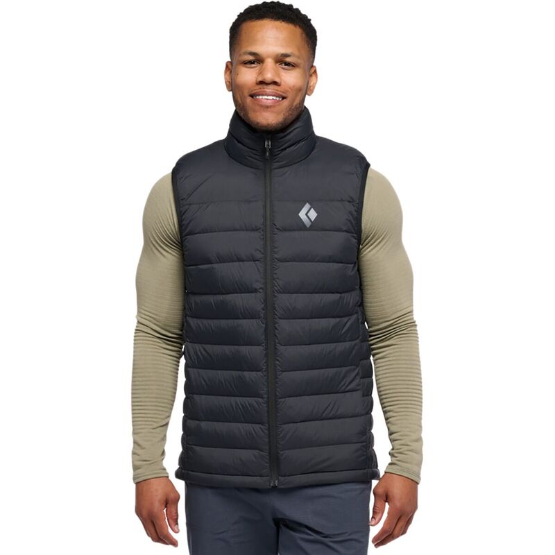 黒いこと金剛石 メンズ トップス より良い 落ちこむ Black Diamond Access Down Vest - Men\u0027s Black 黒いこと