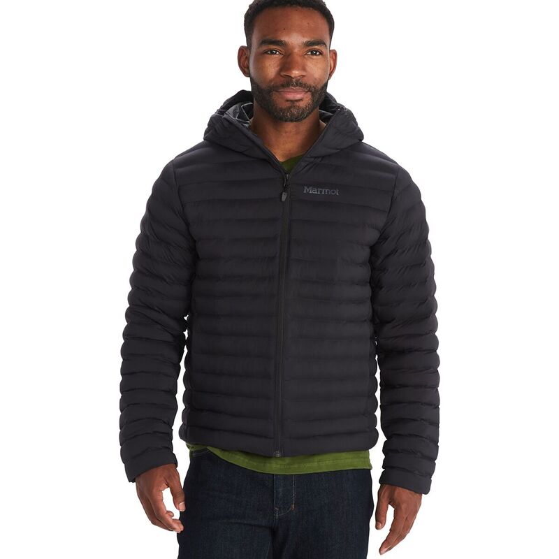 マーモット メンズ アウター ジャケット・ブルゾン パーカー Marmot Echo Featherless Hoodie - Men's Black ブラック｜ReVida 店