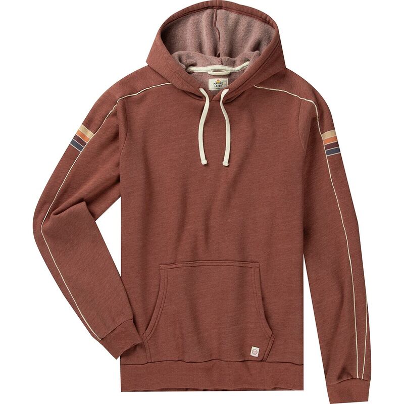 マリーン レイヤー メンズ アウター パーカー・スウェット パーカー Marine Layer Varsity Pullover Hoodie - Men's Marsala