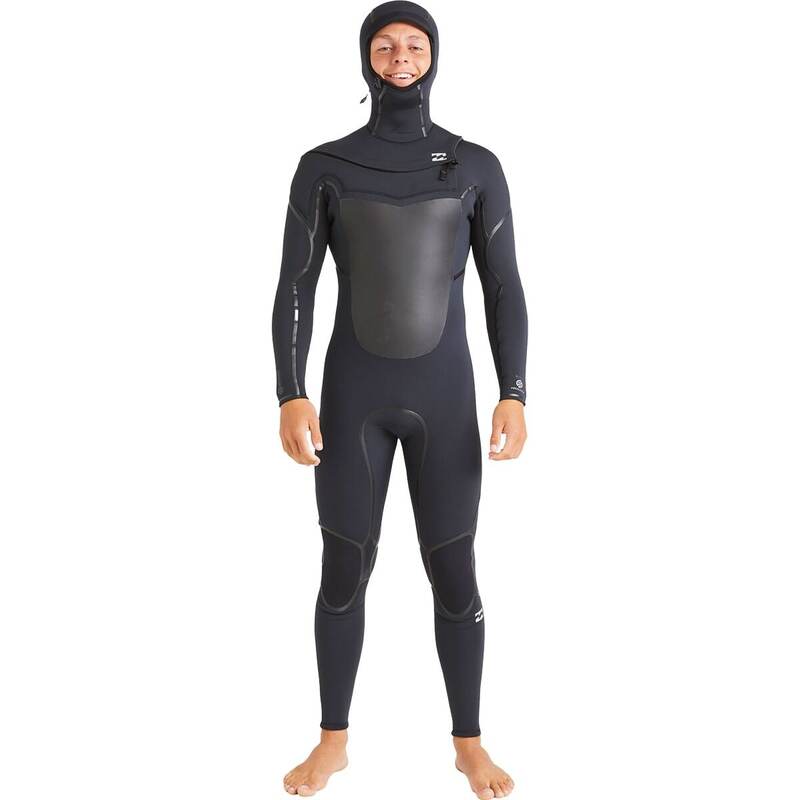 散らし広告ボン メンズ 水泳着 上下仕掛ける Billabong 504 Absolute Natural + CZ Hooded Wetsuit - Men\u0027s Black 黒いこと