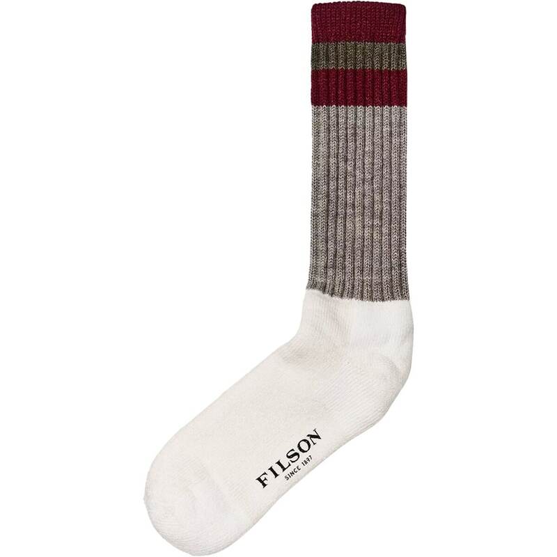 フィルソン メンズ アンダーウェア 靴下 Filson 1970s Logger Thermal Sock Forest Maroon マルーン