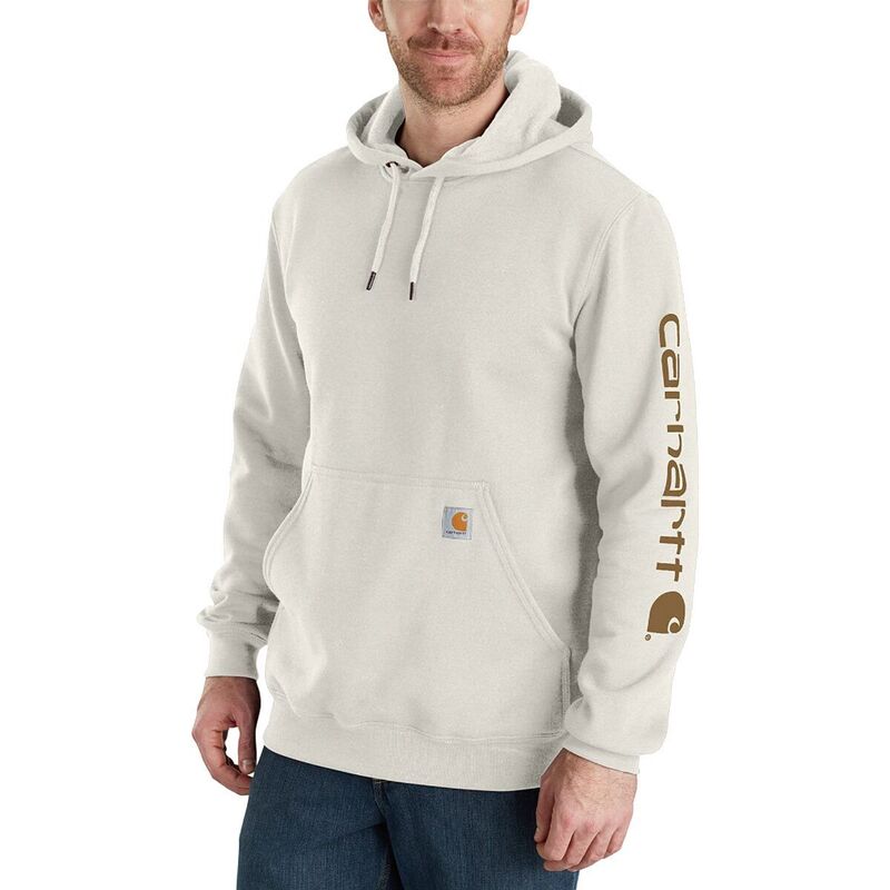 カーハート メンズ アウター パーカー・スウェット スウェット シャツ Carhartt Midweight Signature Sleeve Hooded Sweatshirt - Men's Malt
