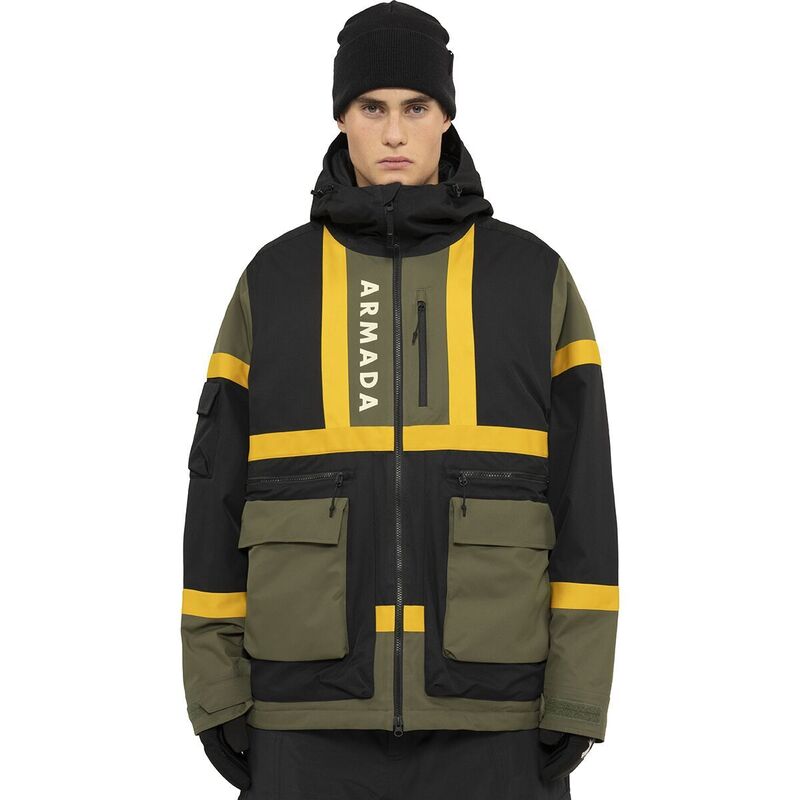 アルマダ メンズ アウター ジャケット・ブルゾン ジャケット Armada BDOG Jacket - Men's Olive/Black/Yellow ブラック