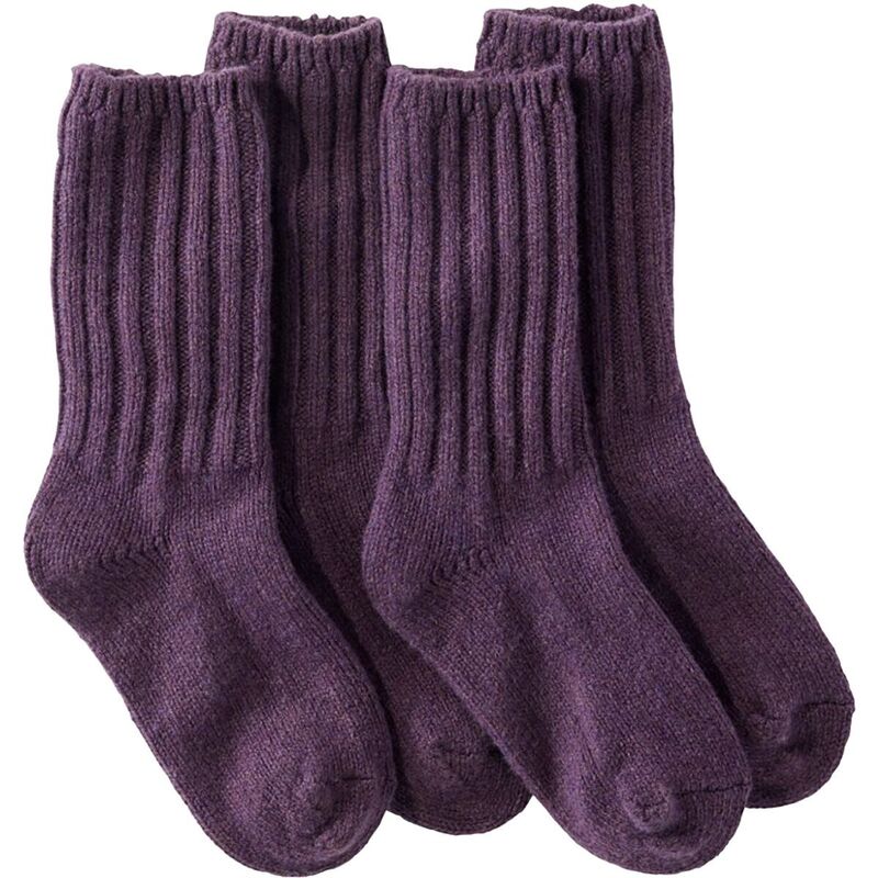 エルエルビーン メンズ アンダーウェア 靴下 ウール L.L.Bean Merino Wool Ragg 10in Sock - 2-Pack Eggplant/Eggplant