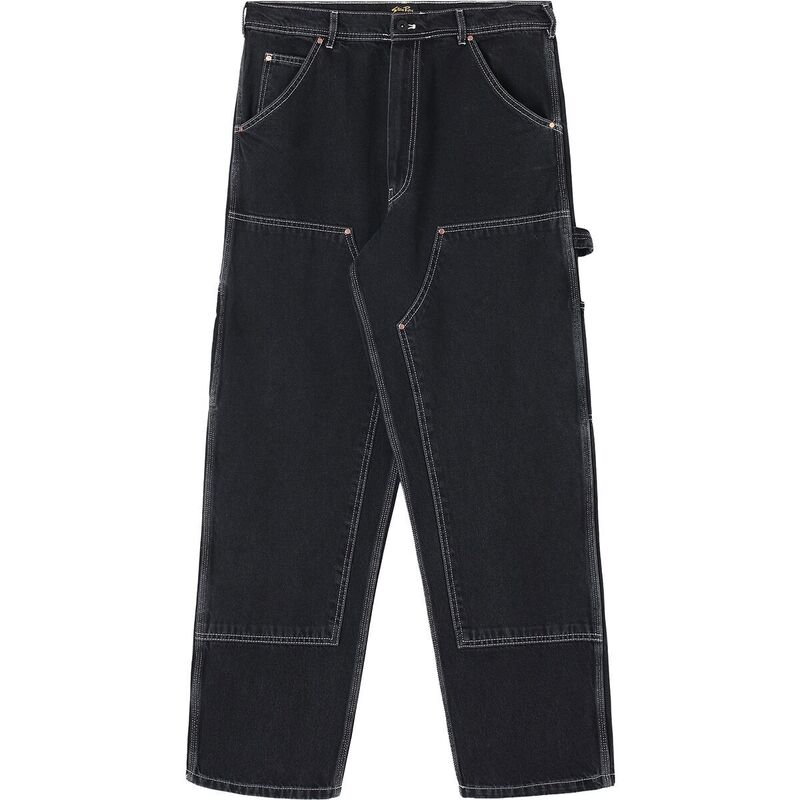 スタンレイ レディース ボトムス カジュアルパンツ Stan Ray Double Knee Pant - Women's Stonewashed Black Denim ブラック