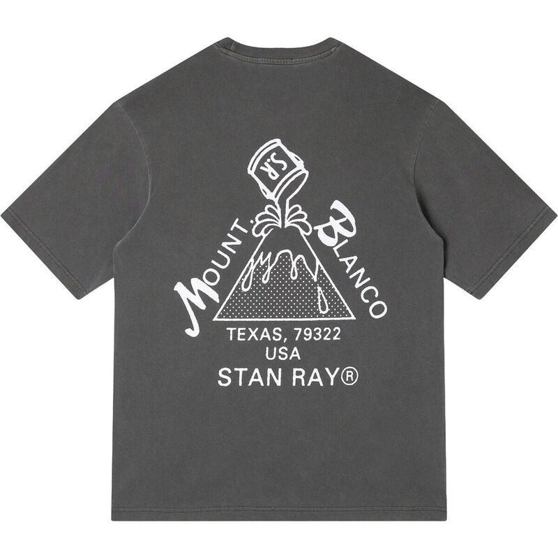 スタンレイ メンズ トップス Tシャツ Stan Ray Mount Blanco T-Shirt - Men Washed Black ブラック