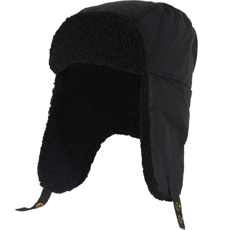 バブアー メンズ アクセサリー 帽子 Barbour Morar Wax Trapper Black ブラック|ReVida 店