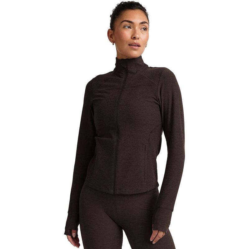 ビヨンドヨガ レディース トップス Tシャツ ジャケット Beyond Yoga Spacedye Trails Active Jacket - Women's Dark Chocolate Heather ヘザー｜ReVida 店