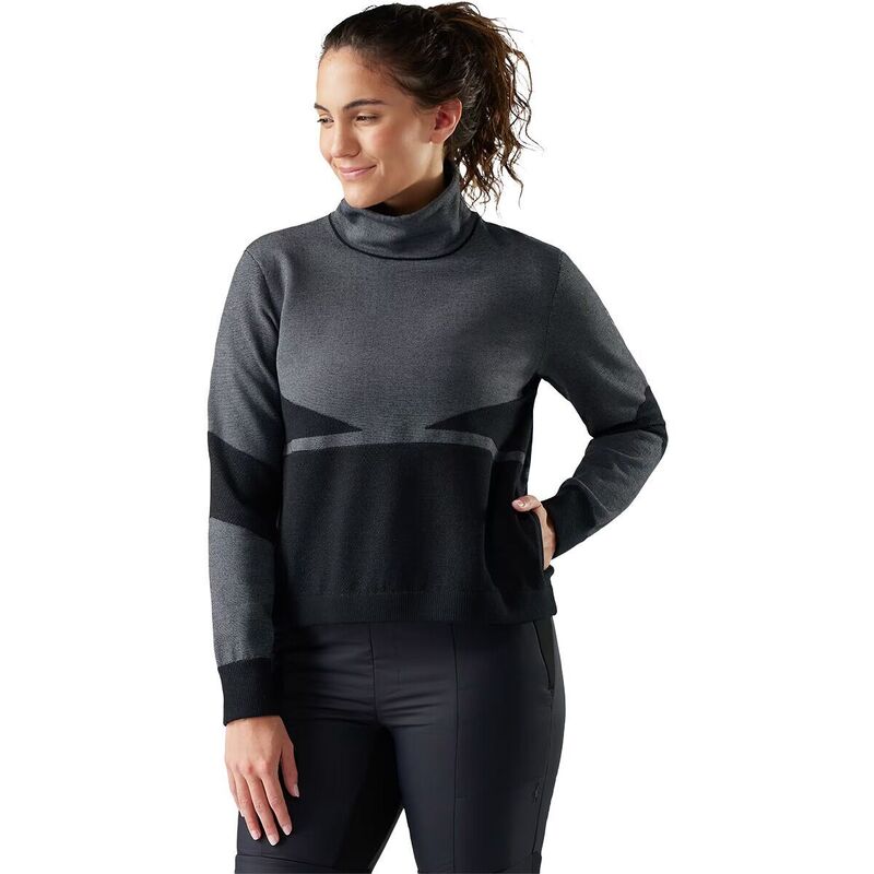 スマートウール レディース アウター ジャケット・ブルゾン ニット Smartwool Intraknit Alpine Pullover - Women's Black ブラック