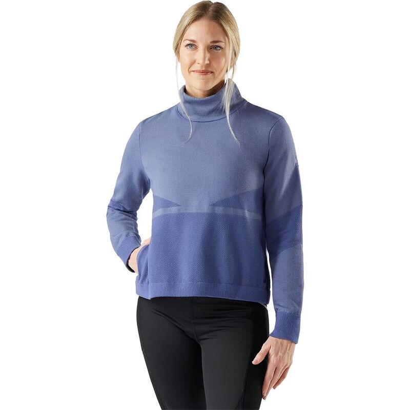 スマートウール レディース アウター ジャケット・ブルゾン ニット Smartwool Intraknit Alpine Pullover - Women's Nightfall Blue ブルー