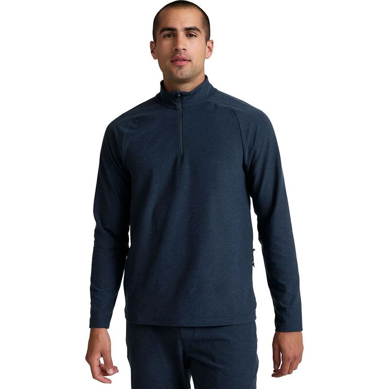 ビヨンドヨガ メンズ アウター 編み物・プルオーバー ハーフジップ Beyond Yoga Spacedye Terrain Quarter Zip Pullover - Men\u0027s Nocturnal Navy 米国海軍