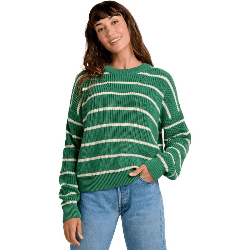 ドード アンドコー レディース アウター ニット・セーター セーター Toad&Co Bianca Shaker Crew Sweater - Women's Palm Stripe ストライプ