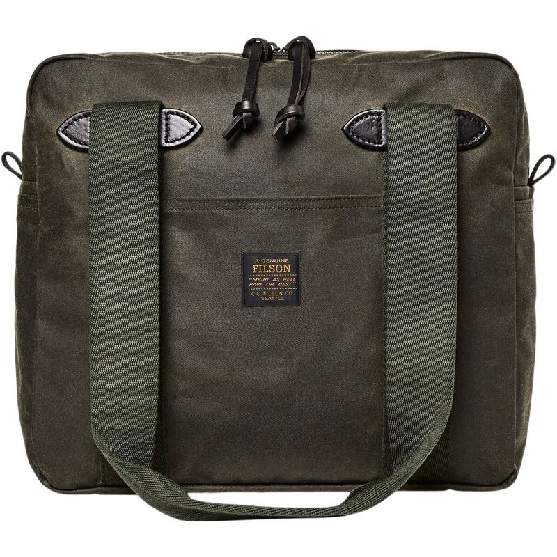 フィルソン レディース 御徒面子 トートバッグ Filson Tin Cloth Tote Bag + Zipper Otter Green 緑であること