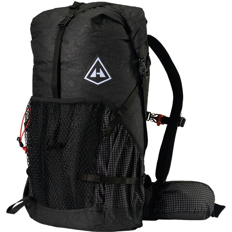 ハイパーライトマウンテンギア メンズ 御徒面子 うしろ側容器に並べる・背嚢 Hyperlite Mountain Gear Junction 40L Backpack Black 黒いこと