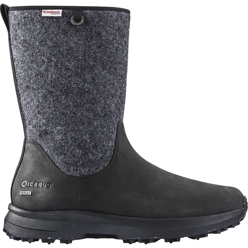 アイスバグ メンズ シューズ ブーツ・レインブーツ ウール ブーツ Icebug Grove 2 ReWool BUGrip Boot Black/Grey ブラック