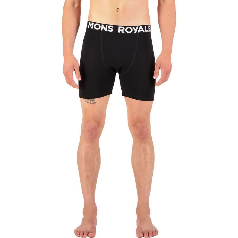 モンスロイヤル メンズ アンダーウェア ボクサーパンツ Mons Royale Hold 'Em Boxer Brief - Men's Black II ブラック|ReVida 店