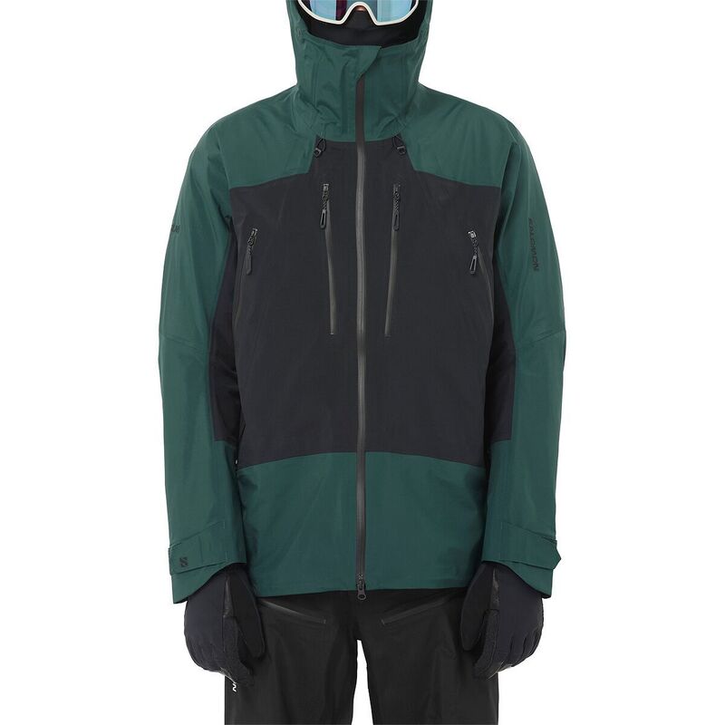 サロモン メンズ アウター ジャケット・ブルゾン ジャケット Salomon Scrambler GORE-TEX Jacket - Men's Green Gables/Deep Black ブラック
