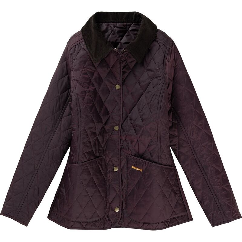 バブアー レディース アウター ジャケット・ブルゾン ジャケット Barbour Annandale Quilt Jacket - Women's Black Cherry ブラック|ReVida 店