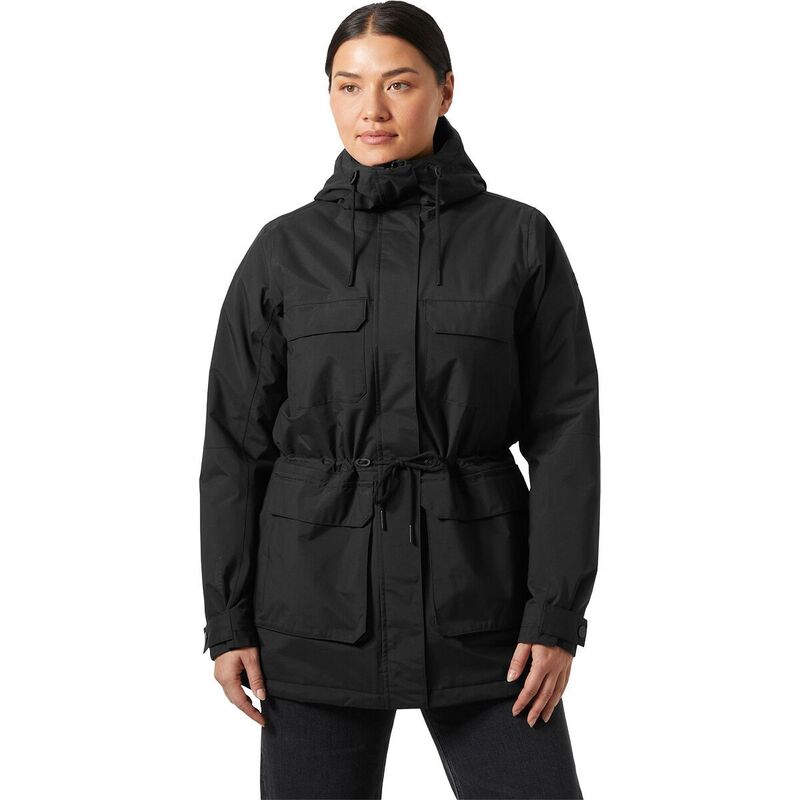 ヘリーハンセン レディース アウター ジャケット・ブルゾン パーカー キャップ ケープ Helly Hansen Escape Insulated Parka - Women's Black ブラック