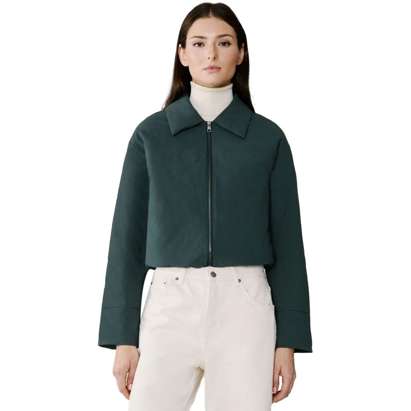 ソイアアンドキョー レディース アウター ジャケット・ブルゾン ダウン クロップド ジャケット SOIA & KYO Laleh Duvet Down Cropped Jacket - Women's Midnight Forest フォレスト