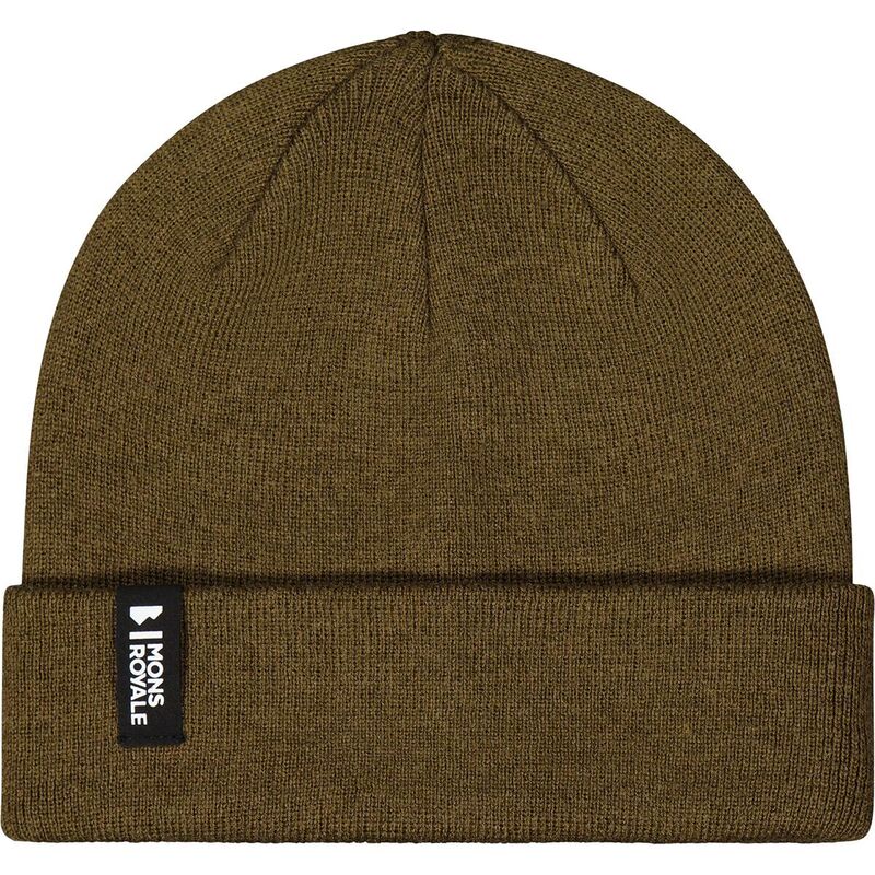モンスロイヤル メンズ アクセサリー 帽子 Mons Royale McCloud Merino Beanie Dark Olive オリーブ|ReVida 店