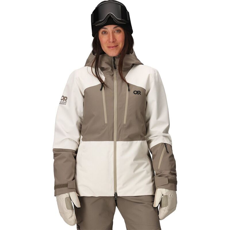 アウトドアリサーチ レディース アウター ジャケット・ブルゾン ジャケット Outdoor Research Powderverse Jacket - Women's Oyster/Sable｜ReVida 店
