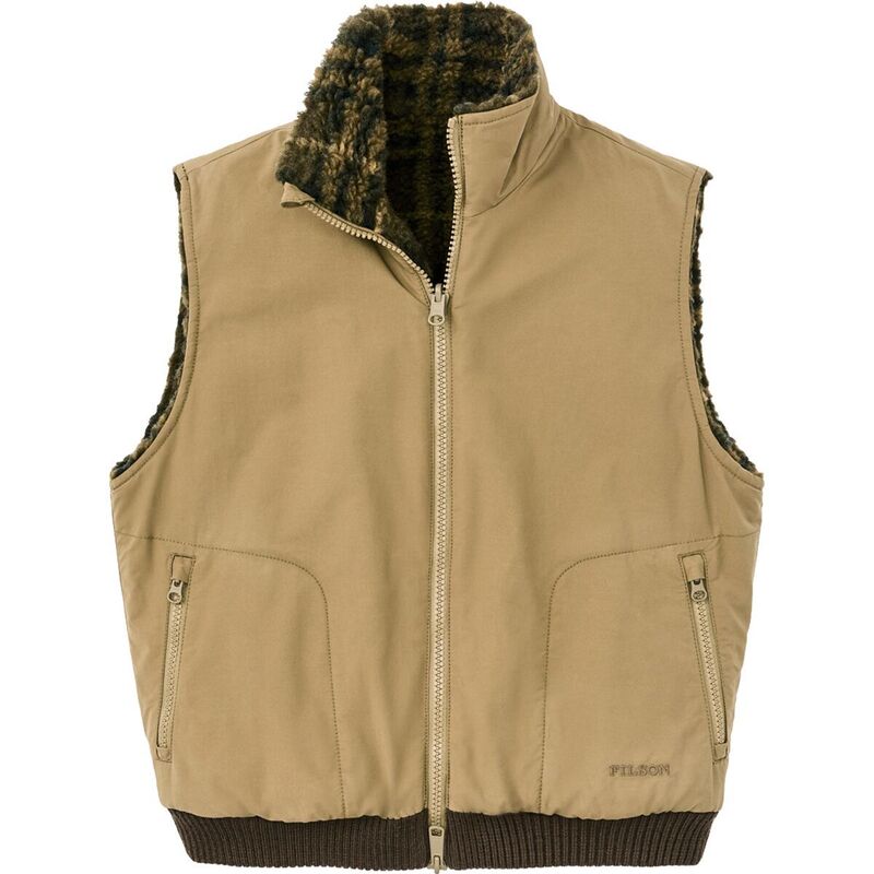 フィルソン レディース トップス より良い 羊毛 フリース Filson Reversible Woolly Fleece Vest - Women\u0027s Tan タン