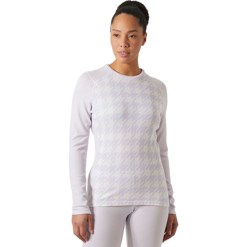 ヘリーハンセン レディース トップス プルオーバー グラフィック Helly Hansen Lifa Merino Midweight Graphic Top - Women\u0027s Light Purple Houndstooth A パープル