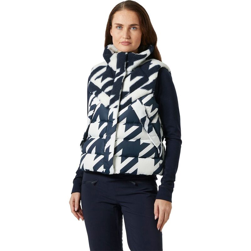 ヘリーハンセン レディース トップス ベスト ダウン Helly Hansen Bliss Down Vest - Women's Navy Houndstooth Aop ネイビー｜ReVida 店
