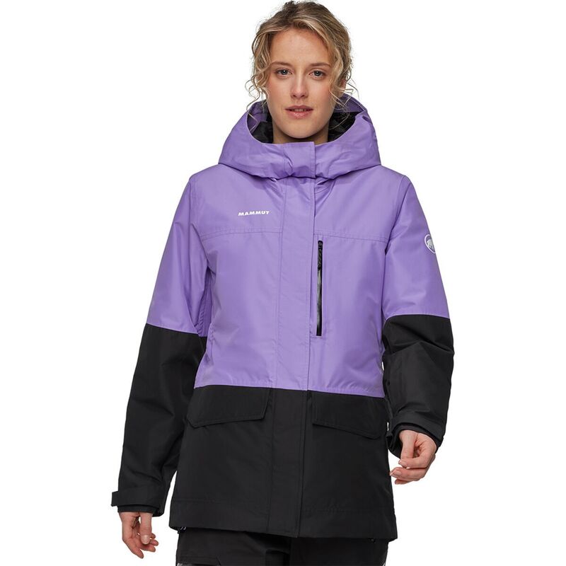 マムート レディース アウター 上衣・上衣 フーデッドジャケット 上衣 Mammut Fall Line HS Thermo Hooded Jacket - Women\u0027s Lavandin/Black 黒いこと
