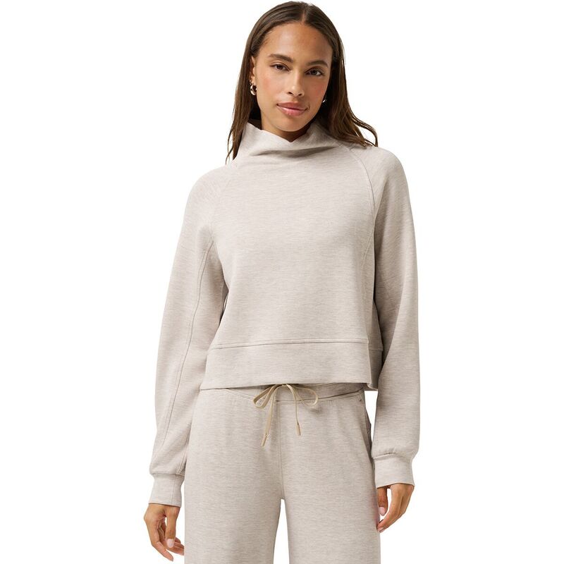 トラビスマヒュー レディース アウター パーカー・スウェット TravisMathew Skyloft Soft Funnel Pullover - Women's Heather Savannah Tan ヘザー