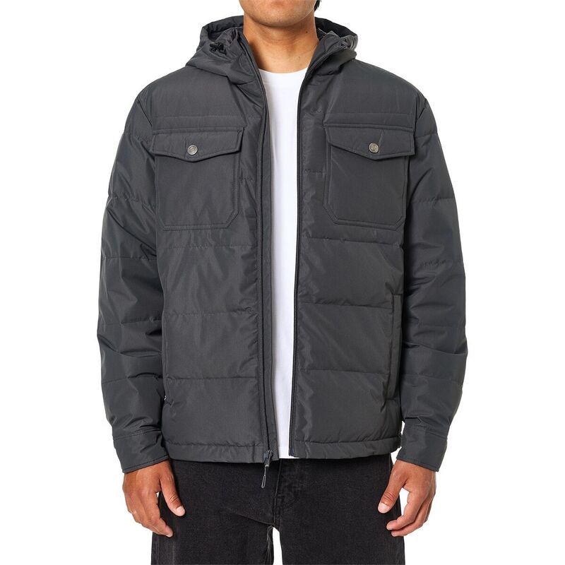 ケイティン メンズ アウター ジャケット・ブルゾン ダウン Katin OTG Summit Hoodedown Jacket - Men's Black Wash ブラック