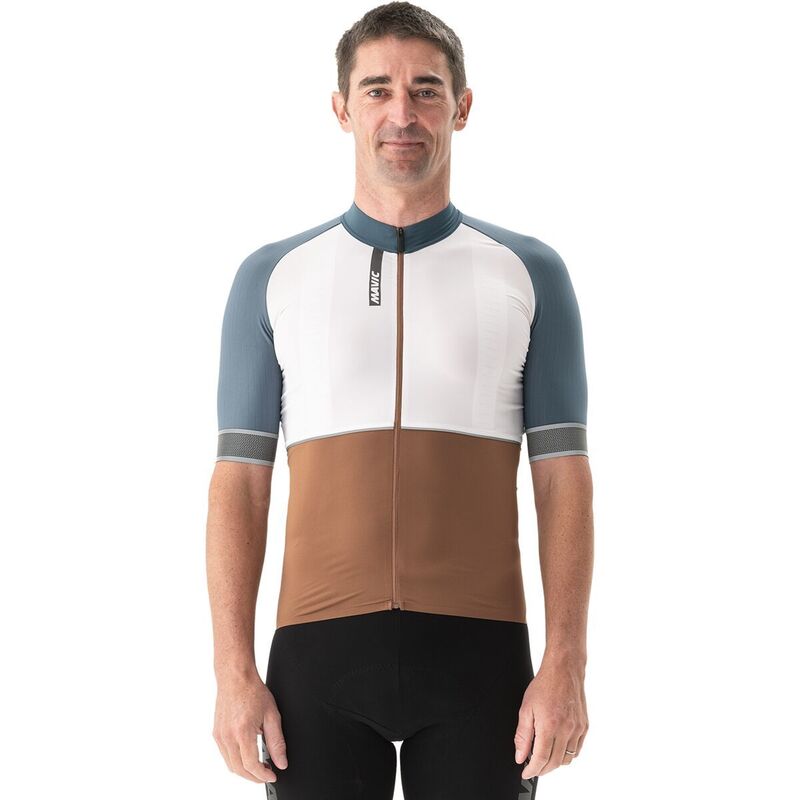 マビック メンズ トップス Tシャツ ジャージー Mavic Ksyrium Jersey - Men's White/Orion Blue ホワイト