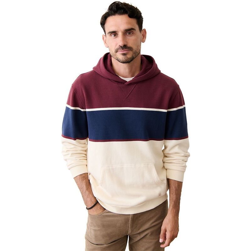 米国海兵隊員 座標軸 メンズ アウター パーカー・スウェット フリース Marine Layerelaxed Cloud 9 Fleece Hoodie - Men\u0027s Burgundy/Navy 米国海軍
