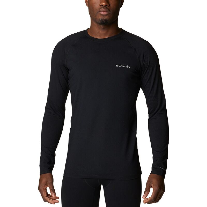 コロンビア メンズ トップス Tシャツ ニット 長袖 Columbia Omni-Heat Infinity Knit Long-Sleeve Crew - Men's Black ブラック｜ReVida 店