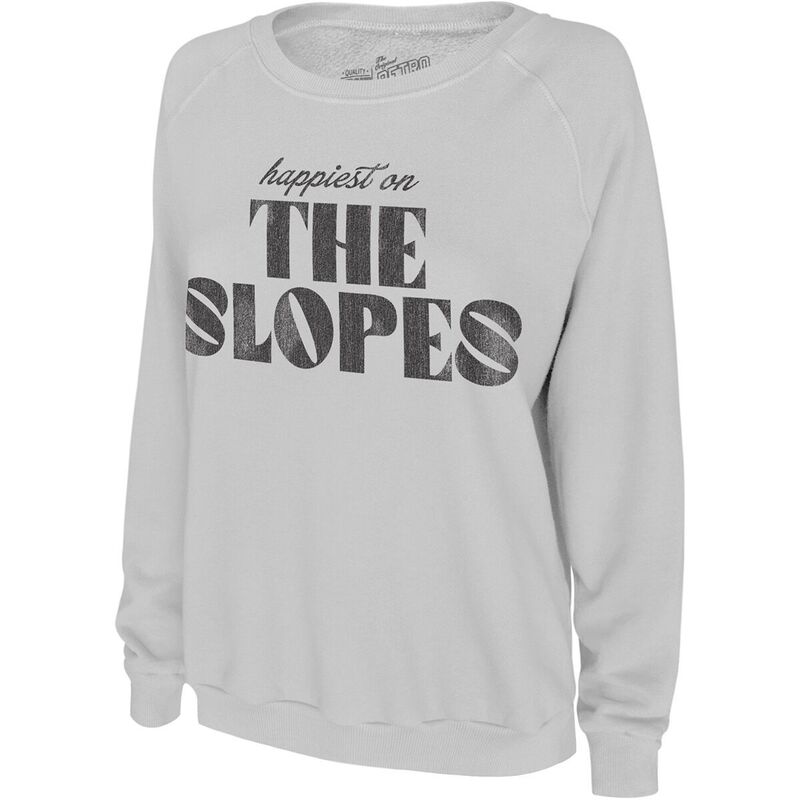 オリジナル レトロ ブランド レディース アウター パーカー・スウェット シャツ Original Retro Brand Happiest On The Slopesweatshirt - Women's Ice
