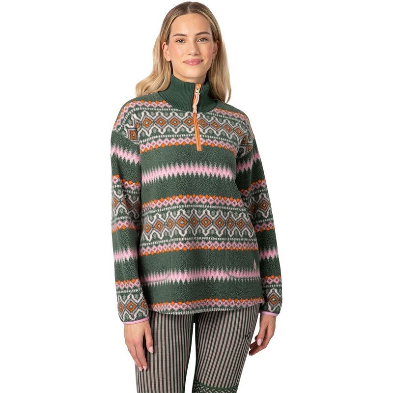 カリ ツラー レディース アウター ジャケット・ブルゾン シャツ Kari Traa Ruthie Midlayer 1/2-Zip Shirt - Women's Thyme|ReVida 店