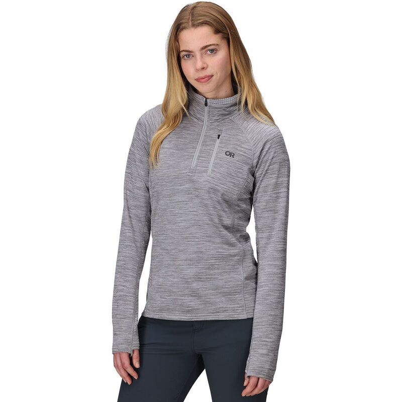 アウトドアリサーチ レディース アウター ジャケット・ブルゾン フリース Outdooresearch Vigor Grid Fleece Quarter-Zip Jacket - Women's Grey Heather グレー