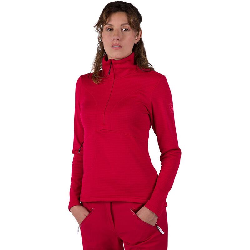 ロシニョール レディース アウター ジャケット・ブルゾン フリース Rossignol Blackside Fleece 1/2-Zipullover - Women's Ruby Red レッド
