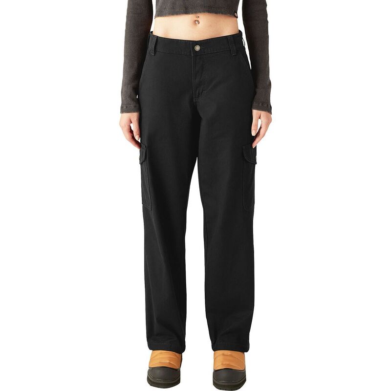 ディッキーズ レディース ボトムス カジュアルパンツ カーゴパンツ Dickies Duck Canvas Cargo Pant - Women's Black ブラック