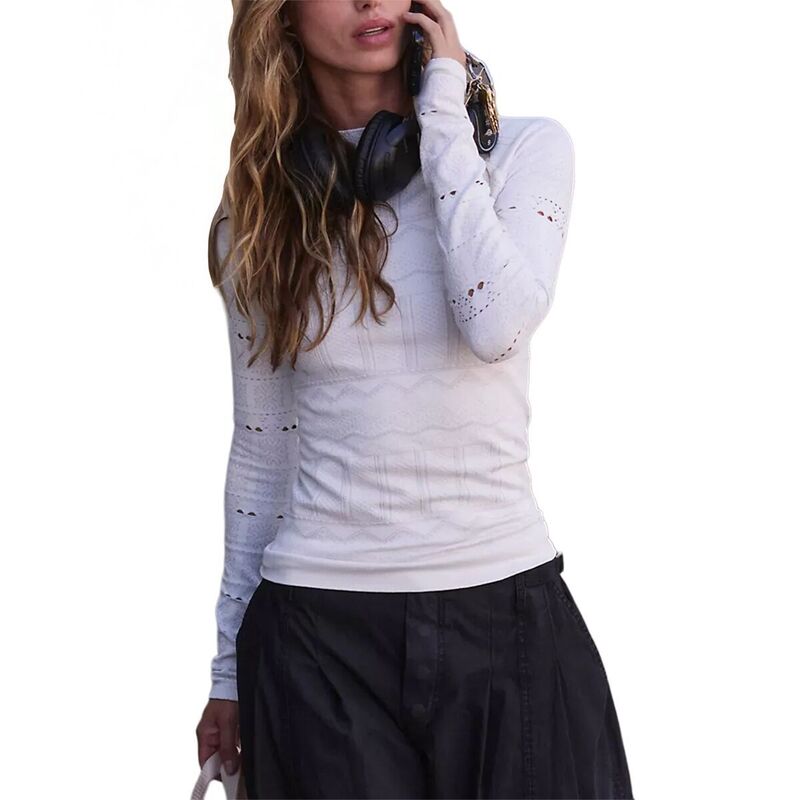 フリーピープル レディース トップス Tシャツ 長袖 FP Movement High Road Long-Sleeve Layer Top - Women's White ホワイト
