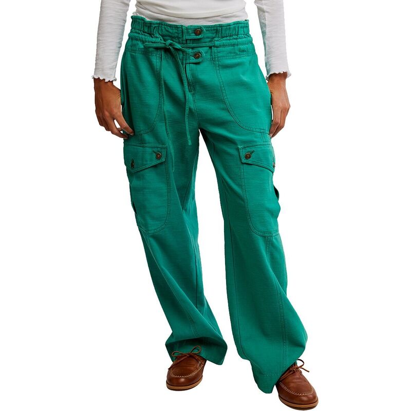 フリーピープル レディース ボトムス カジュアルパンツ Free People Park Ave Pant - Women's Golf Green グリーン