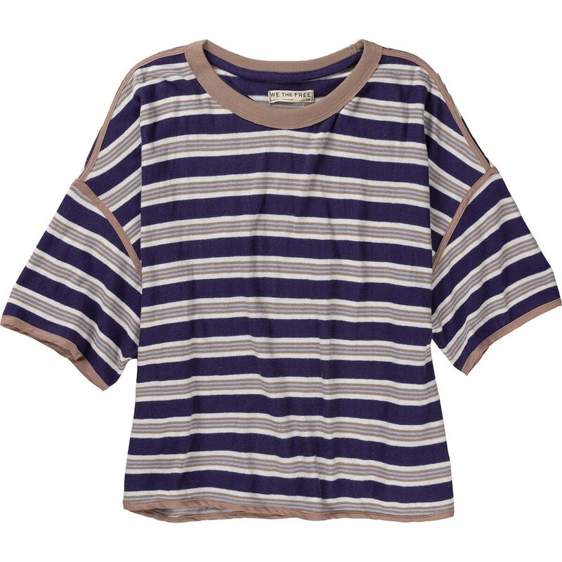 フリーピープル レディース トップス Tシャツ Free People Clean Rugby T-Shirt - Women's Navy Combo ネイビー